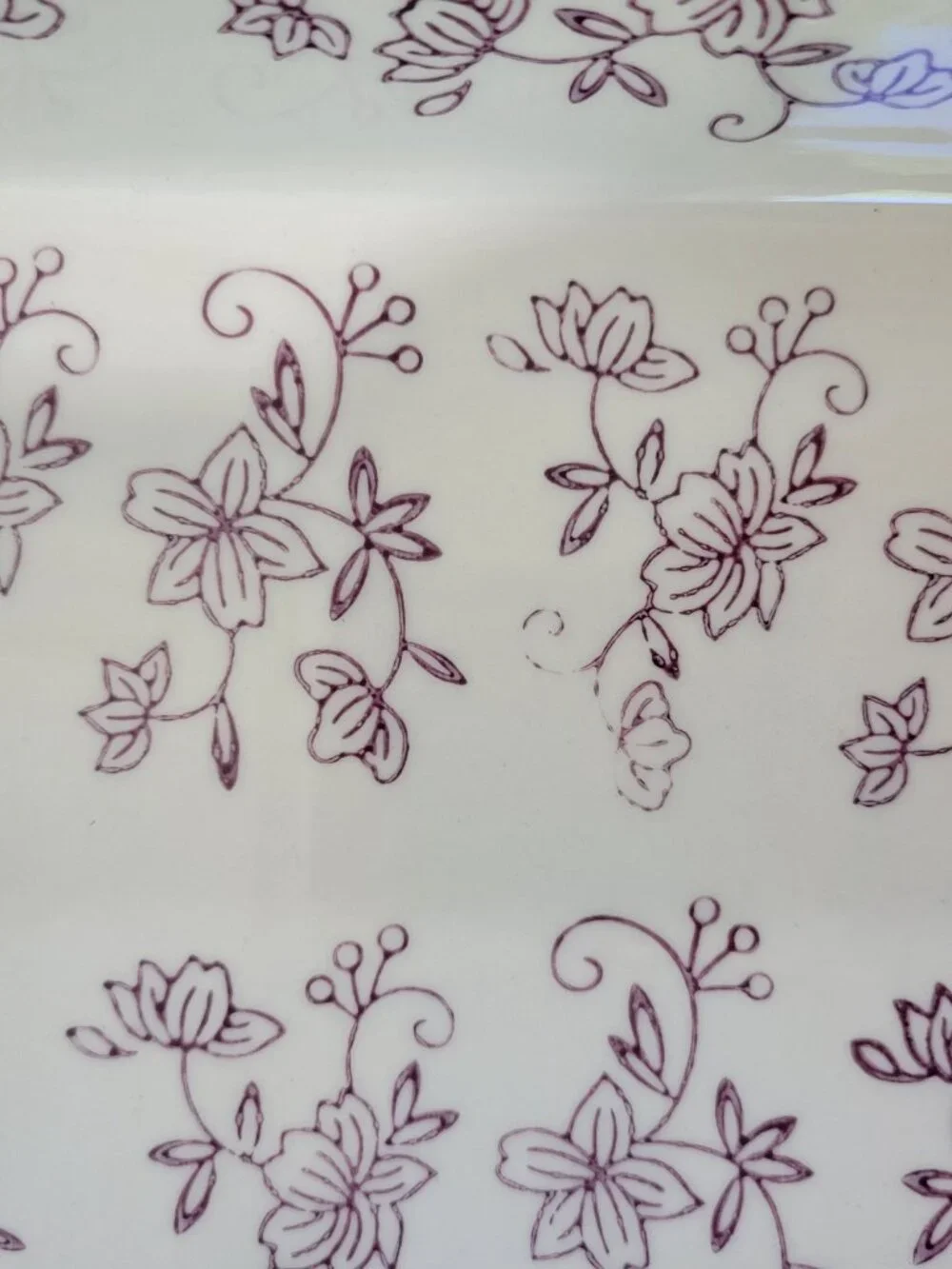 TEMP-TATIONS Floral Lace Purple 13x9